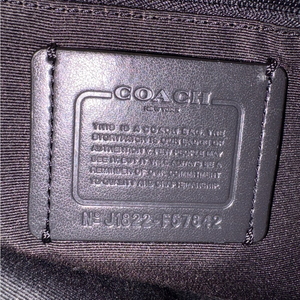Coach Black and Brown Signature Shoulder Bag - Picture 7 of 9